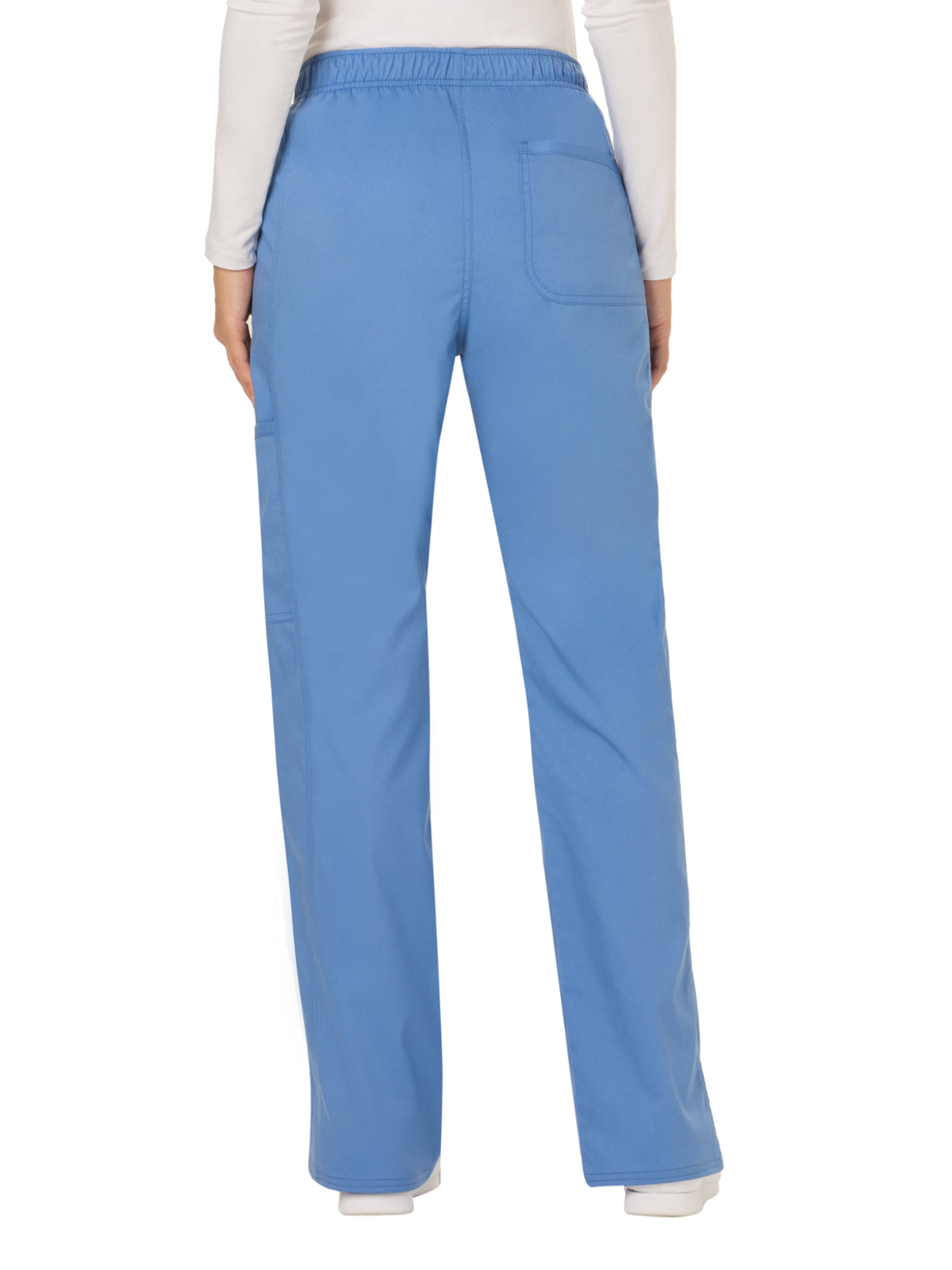 Women's 5-Pocket Mid Rise Drawstring Pant - WW120 - Ciel