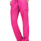 Women's 5-Pocket Mid Rise Drawstring Pant - WW120 - Electric Pink