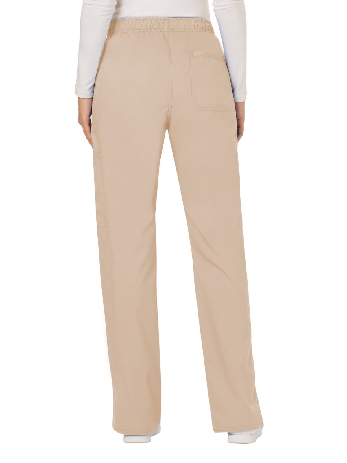 Women's 5-Pocket Mid Rise Drawstring Pant - WW120 - Khaki