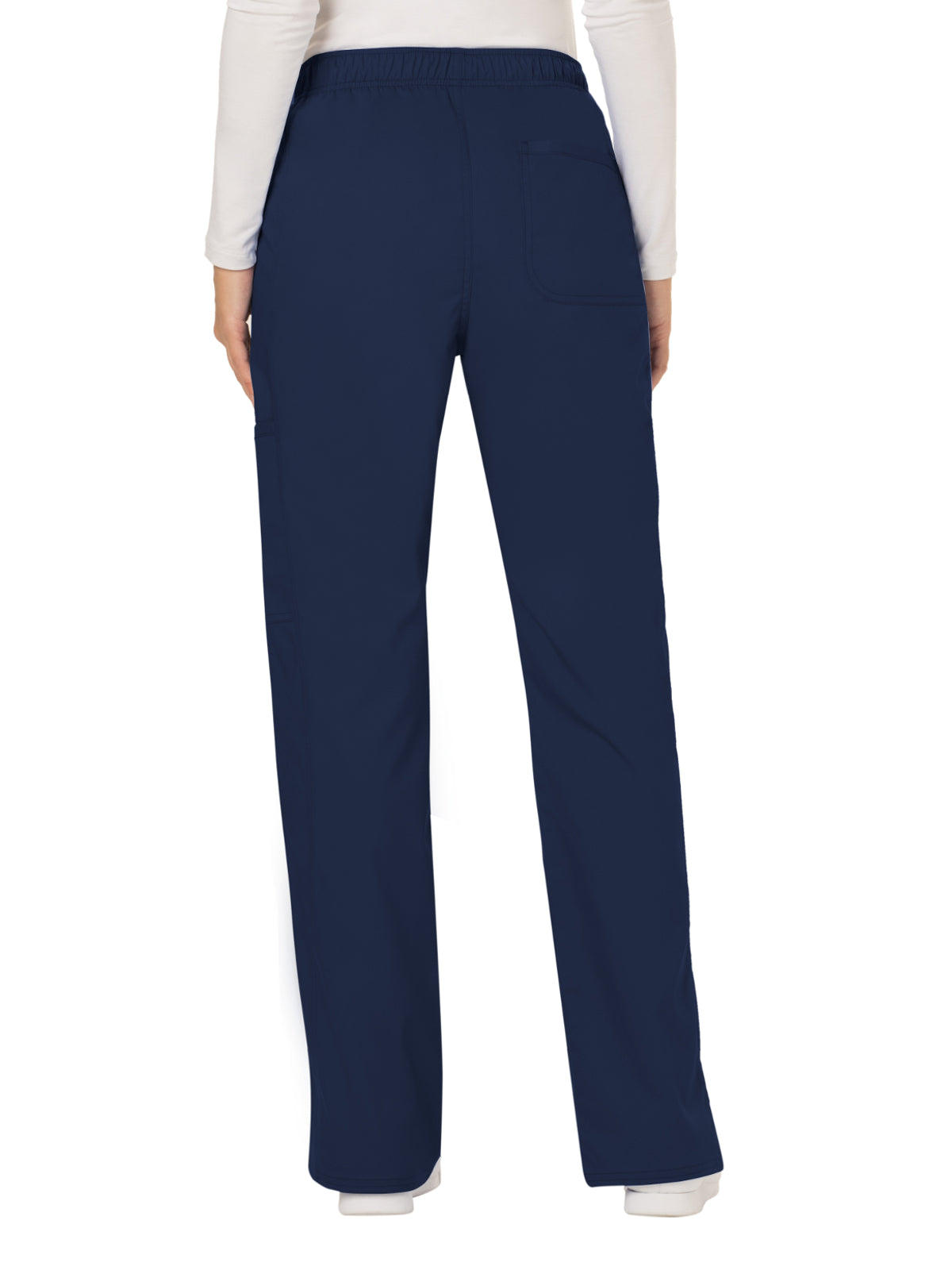 Women's 5-Pocket Mid Rise Drawstring Pant - WW120 - Navy