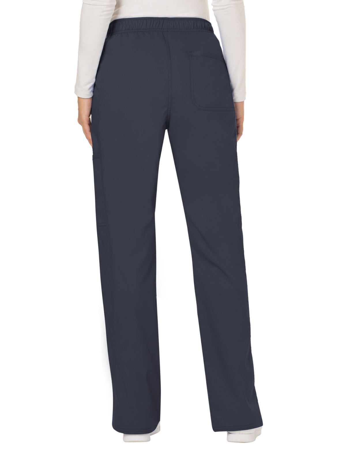 Women's 5-Pocket Mid Rise Drawstring Pant - WW120 - Pewter
