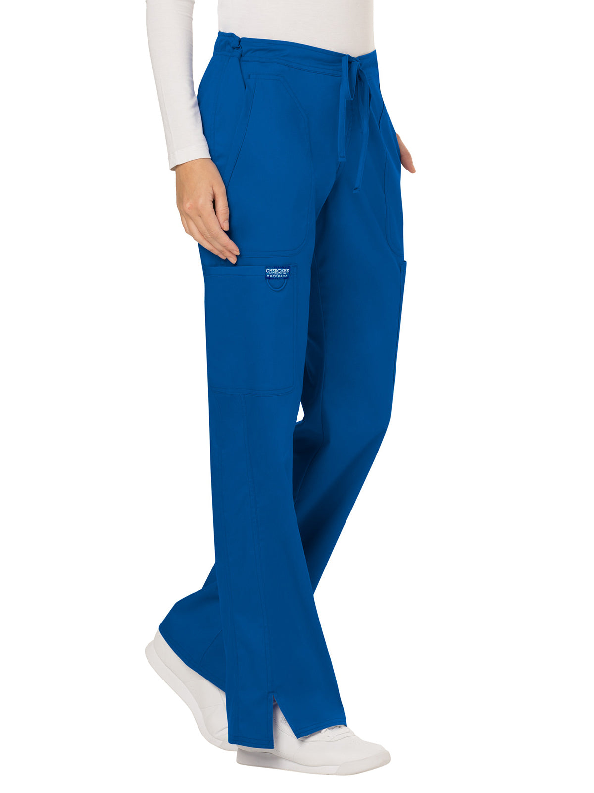 Women's 5-Pocket Mid Rise Drawstring Pant - WW120 - Royal