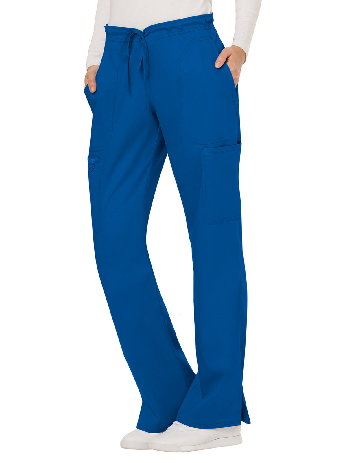 Women's 5-Pocket Mid Rise Drawstring Pant - WW120 - Royal