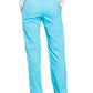 Women's 5-Pocket Mid Rise Drawstring Pant - WW120 - Turquoise