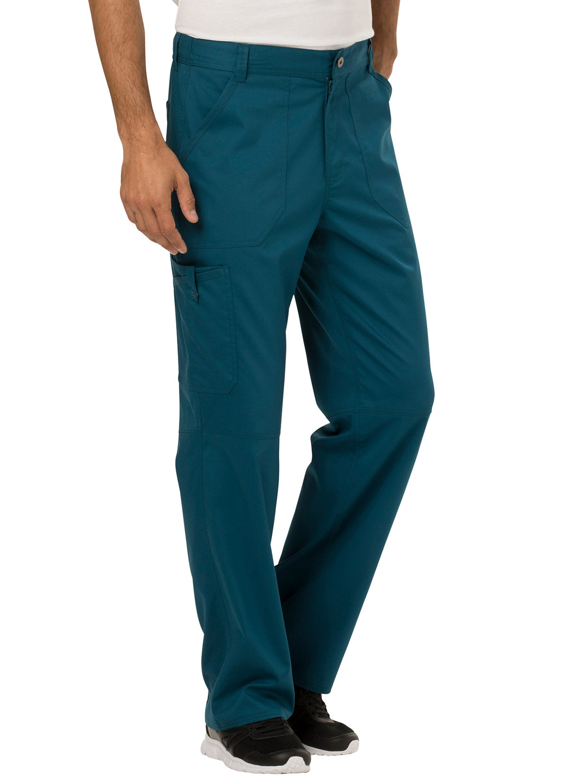 Men's 7-Pocket Fly Drawstring Front Pant - WW140 - Caribbean Blue