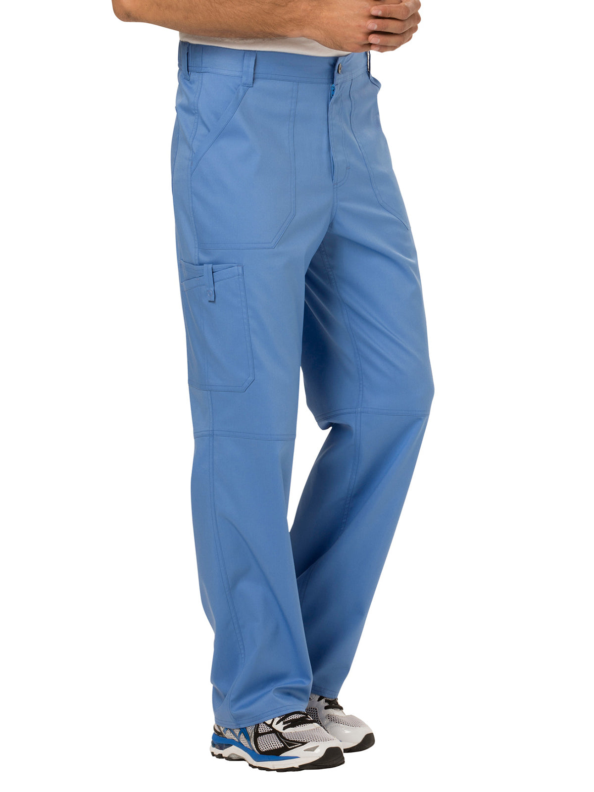 Men's 7-Pocket Fly Drawstring Front Pant - WW140 - Ciel Blue