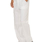 Men's 7-Pocket Fly Drawstring Front Pant - WW140 - White