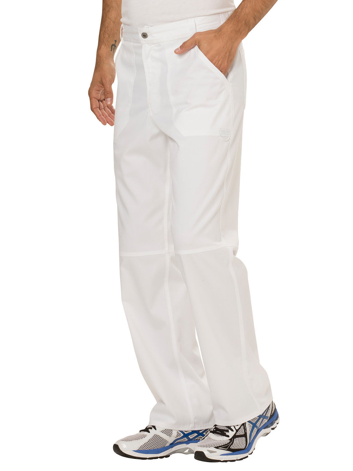 Men's 7-Pocket Fly Drawstring Front Pant - WW140 - White