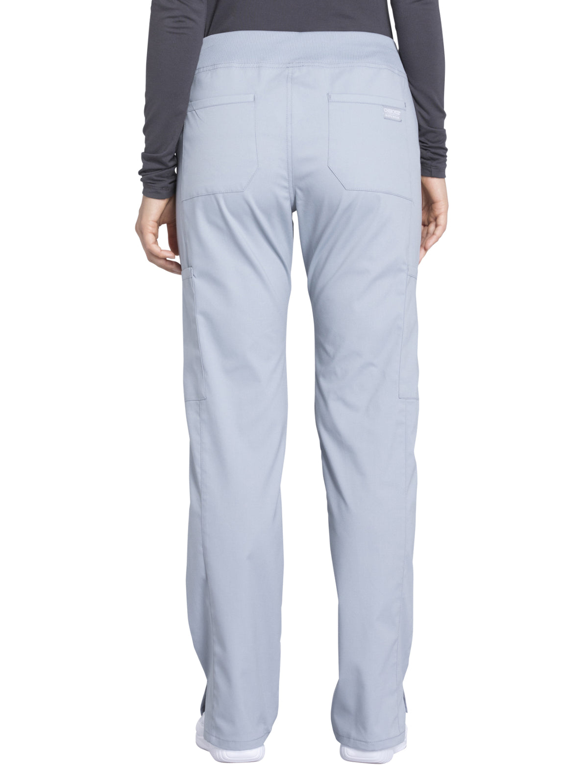 Women's Mid Rise Straight Leg Cargo Pant - WW170 - Grey