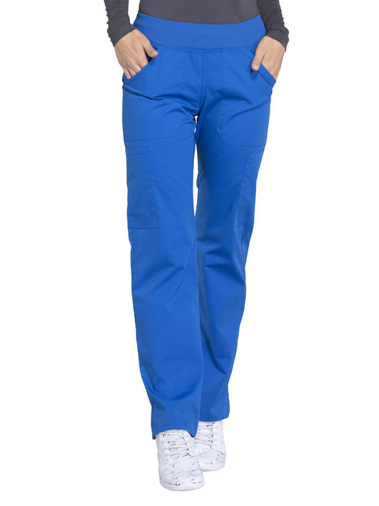 Women's Mid Rise Straight Leg Cargo Pant - WW170 - Royal