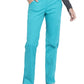 Women's Mid Rise Straight Leg Cargo Pant - WW170 - Teal Blue