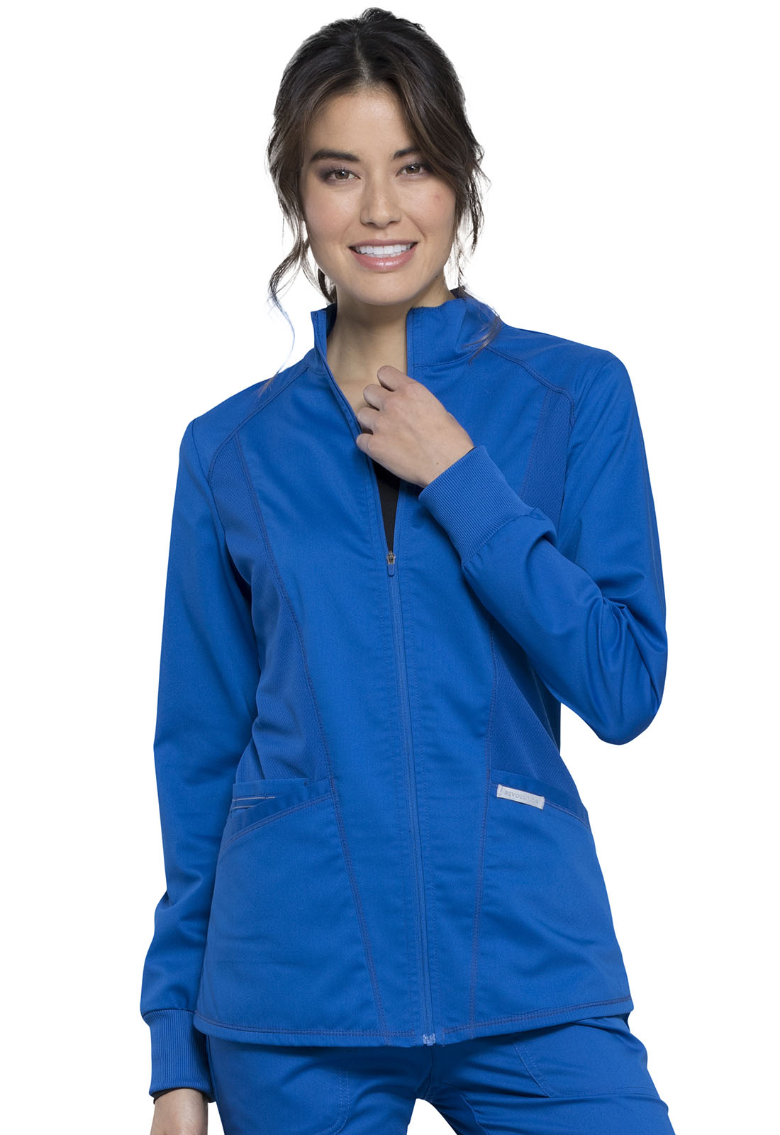 Women's 2-Pocket Zip Front Jacket - WW301 - Royal