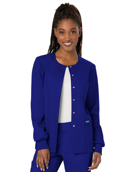 Women's 3-Pocket Snap Front Jacket - WW310 - Galaxy Blue