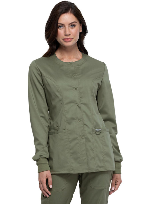 Women's 3-Pocket Snap Front Jacket - WW310 - Olive
