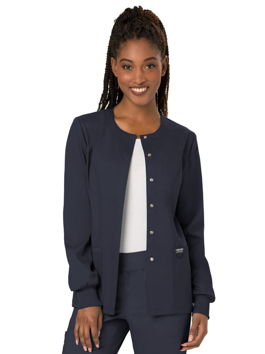 Women's 3-Pocket Snap Front Jacket - WW310 - Pewter