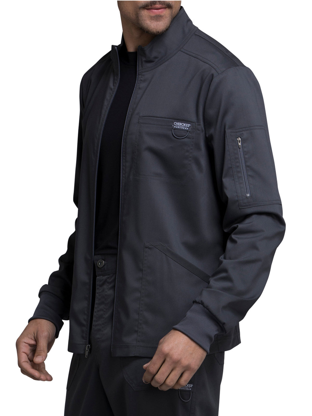 Men's 5-Pocket Zip Front Jacket - WW320 - Pewter