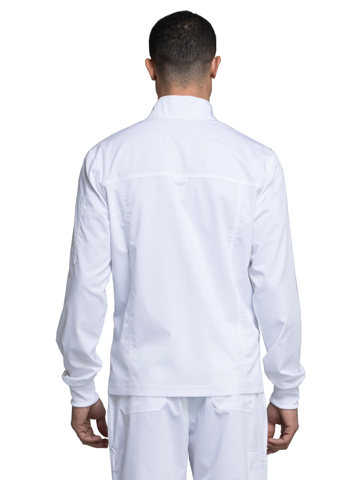 Men's 5-Pocket Zip Front Jacket - WW320 - White