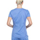 Women's 2-Pocket V-Neck Top - WW601 - Ciel Blue