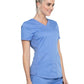 Women's 2-Pocket V-Neck Top - WW601 - Ciel Blue