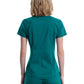 Women's 2-Pocket V-Neck Top - WW601 - Hunter Green