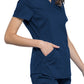 Women's 2-Pocket V-Neck Top - WW601 - Navy