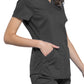 Women's 2-Pocket V-Neck Top - WW601 - Pewter