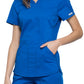 Women's 2-Pocket V-Neck Top - WW601 - Royal