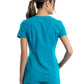 Women's 2-Pocket V-Neck Top - WW601 - Teal Blue