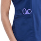 Women's 2-Pocket V-Neck Top - WW612 - Navy
