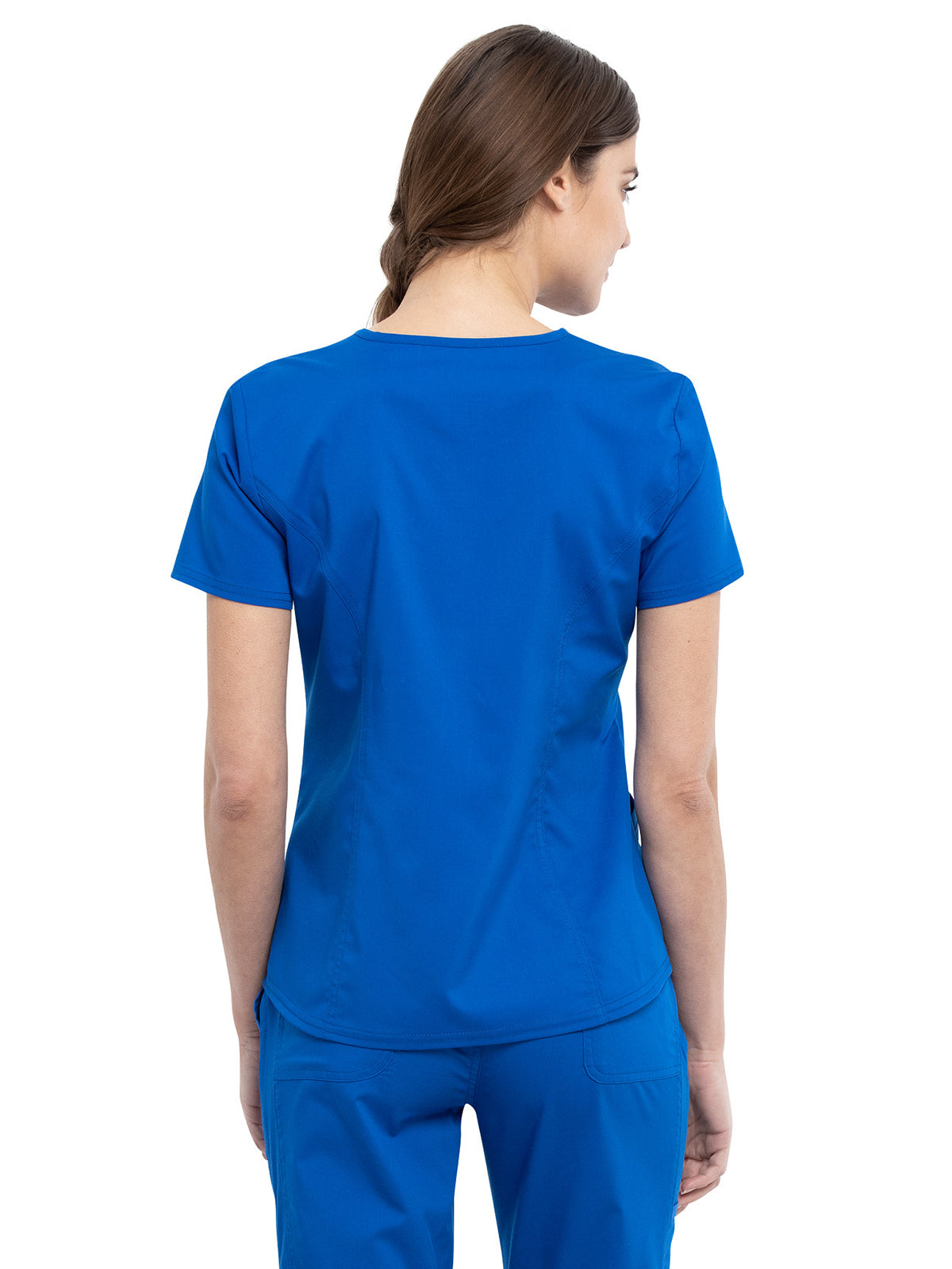 Women's 2-Pocket V-Neck Top - WW612 - Royal