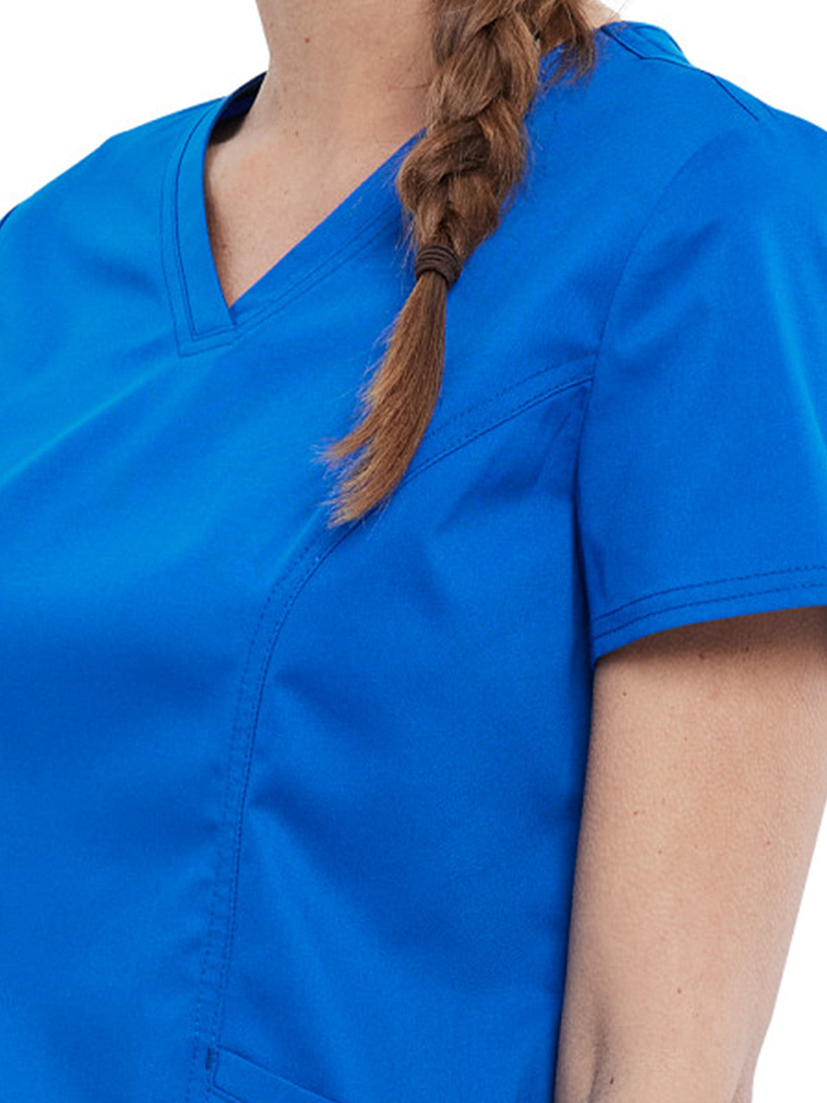 Women's 2-Pocket V-Neck Top - WW612 - Royal