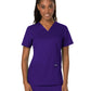 Women's 3-Pocket V-Neck Top - WW620 - Grape