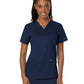 Women's 3-Pocket V-Neck Top - WW620 - Navy