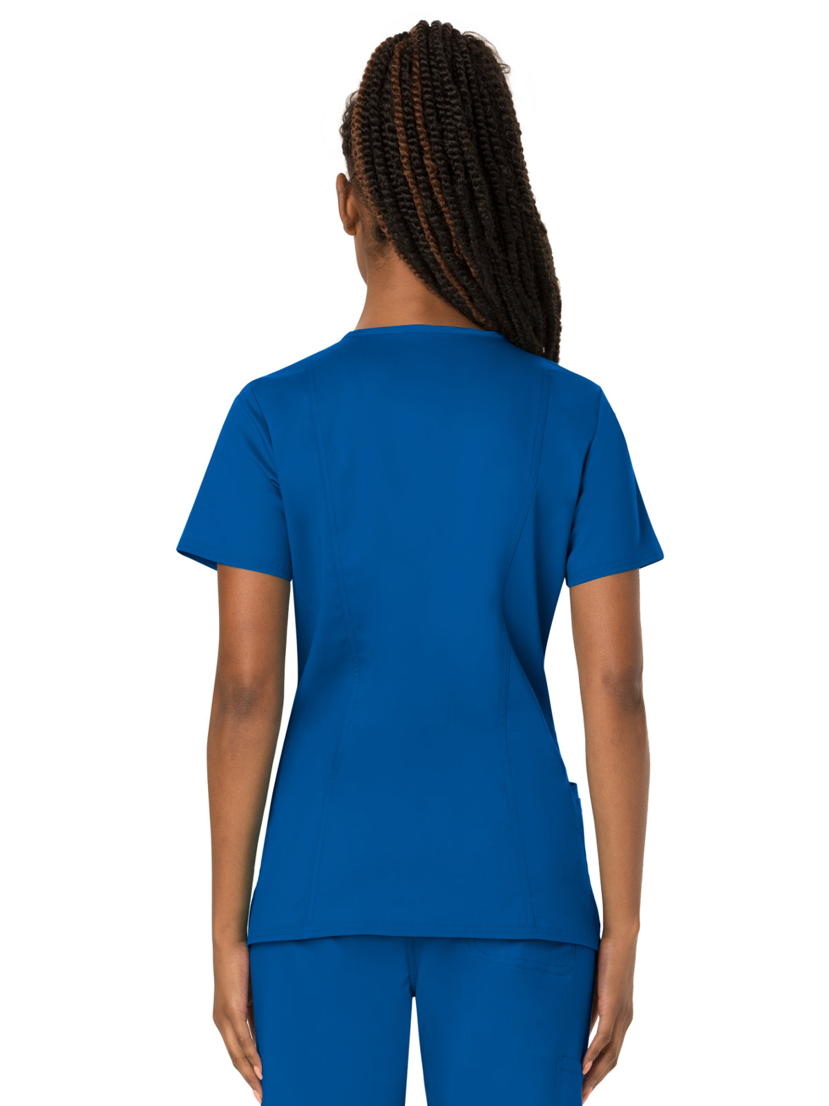 Women's 3-Pocket V-Neck Top - WW620 - Royal