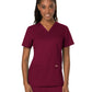 Women's 3-Pocket V-Neck Top - WW620 - Wine