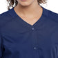 Women's 4-Pocket Snap Front V-Neck Top - WW622 - Navy