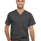 Unisex 1-Pocket Tuckable V-Neck Top - WW625 - Pewter