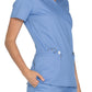 Women's 3-Pocket V-Neck Top - WW630 - Ciel