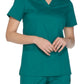 Women's 3-Pocket V-Neck Top - WW630 - Hunter