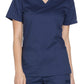 Women's 3-Pocket V-Neck Top - WW630 - Navy