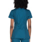 Women's 2-Pocket V-Neck Top - WW645 - Caribbean Blue
