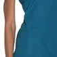 Women's 2-Pocket V-Neck Top - WW645 - Caribbean Blue