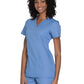 Women's 2-Pocket V-Neck Top - WW645 - Ciel