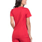 Women's 2-Pocket V-Neck Top - WW645 - Red