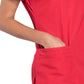 Women's 2-Pocket V-Neck Top - WW645 - Red