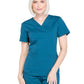 Women's 3-Pocket V-Neck Top - WW665 - Caribbean Blue