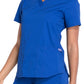 Women's 3-Pocket V-Neck Top - WW665 - Galaxy Blue
