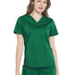 Women's 3-Pocket V-Neck Top - WW665 - Hunter Green