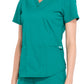 Women's 3-Pocket V-Neck Top - WW665 - Hunter Green