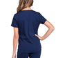 Women's 3-Pocket V-Neck Top - WW665 - Navy